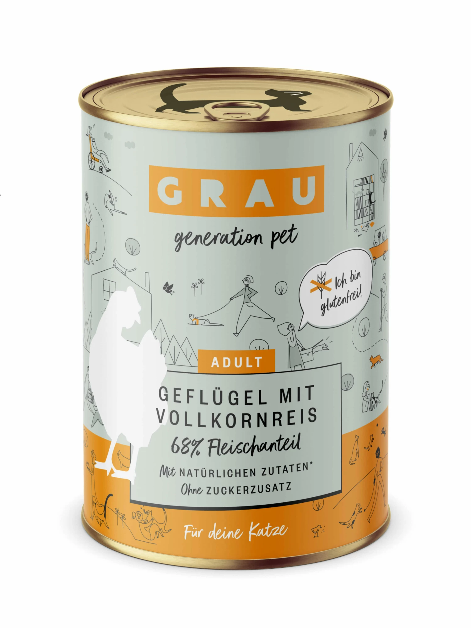 Grau Geflügel Mit Vollkornreis Nassfutter 3 Grau Geflügel Mit Vollkornreis Nassfutter