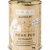 Grau Huhn Pur Mit Leinöl Nassfutter 1 Grau Huhn Pur Mit Leinöl Nassfutter -Dechra-verkauf 00008804 hund huhn pur 400g