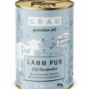 Grau Lamm Pur Mit Leinöl Nassfutter 2 Grau Lamm Pur Mit Leinöl Nassfutter -Dechra-verkauf 00008822 hund lamm pur 400g1