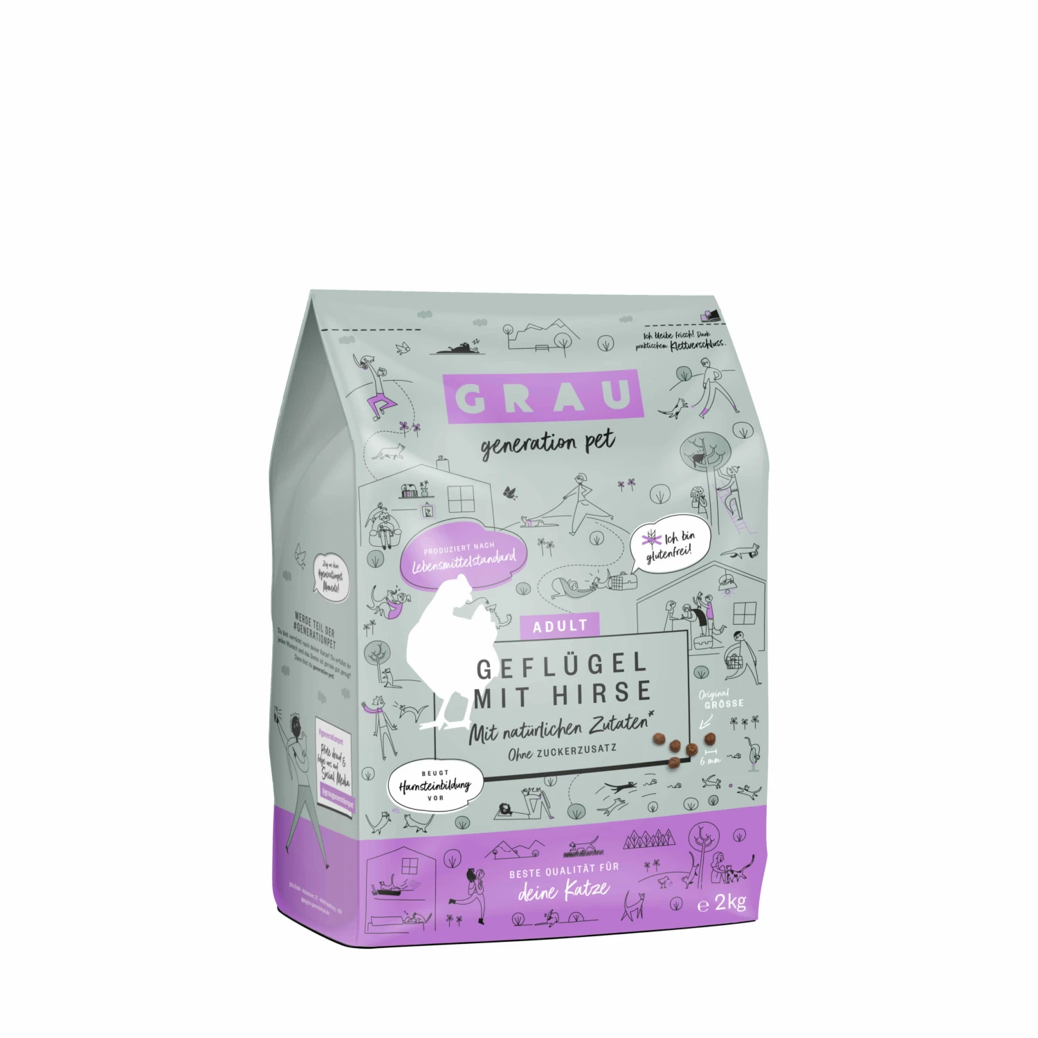 Grau Geflügel Mit Hirse Trockenfutter 3 Grau Geflügel Mit Hirse Trockenfutter