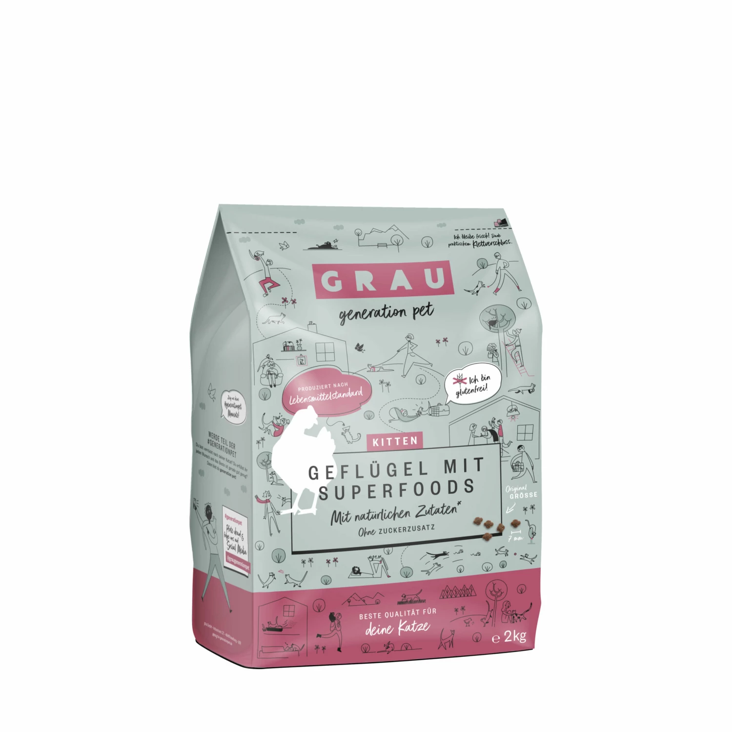 Grau Kitten Geflügel Mit Superfoods Trockenfutter 3 Grau Kitten Geflügel Mit Superfoods Trockenfutter