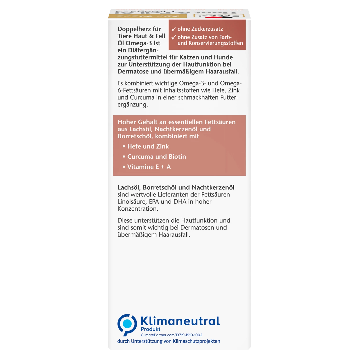 Doppelherz Haut & Fell Öl Omega-3 Für Katzen Und Hunde 8 Doppelherz Haut & Fell Öl Omega-3 Für Katzen Und Hunde – Bild 6