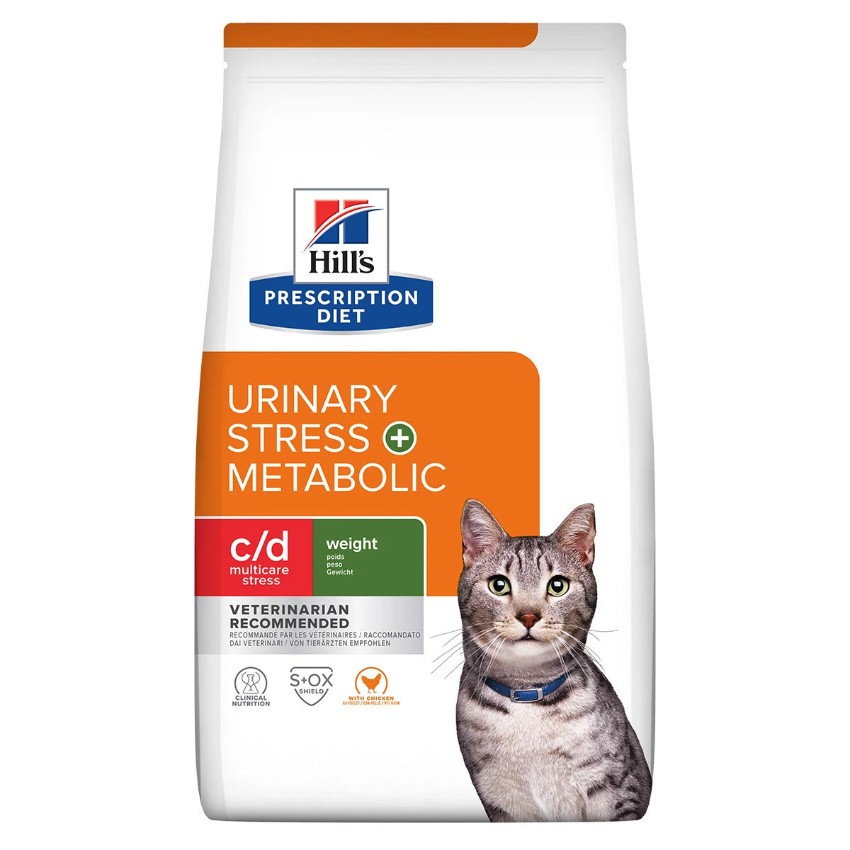 Hill's Feline C/d Urinary Stress + Metabolic Huhn Trockenfutter 3 Hill's Feline C/d Urinary Stress + Metabolic Huhn Trockenfutter