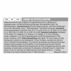 Purina PRO PLAN Veterinary Diets HA Hypoallergenic Mousse 15 Purina PRO PLAN Veterinary Diets HA Hypoallergenic Mousse -Dechra-verkauf 76 13036 68939 7 ingredientlist