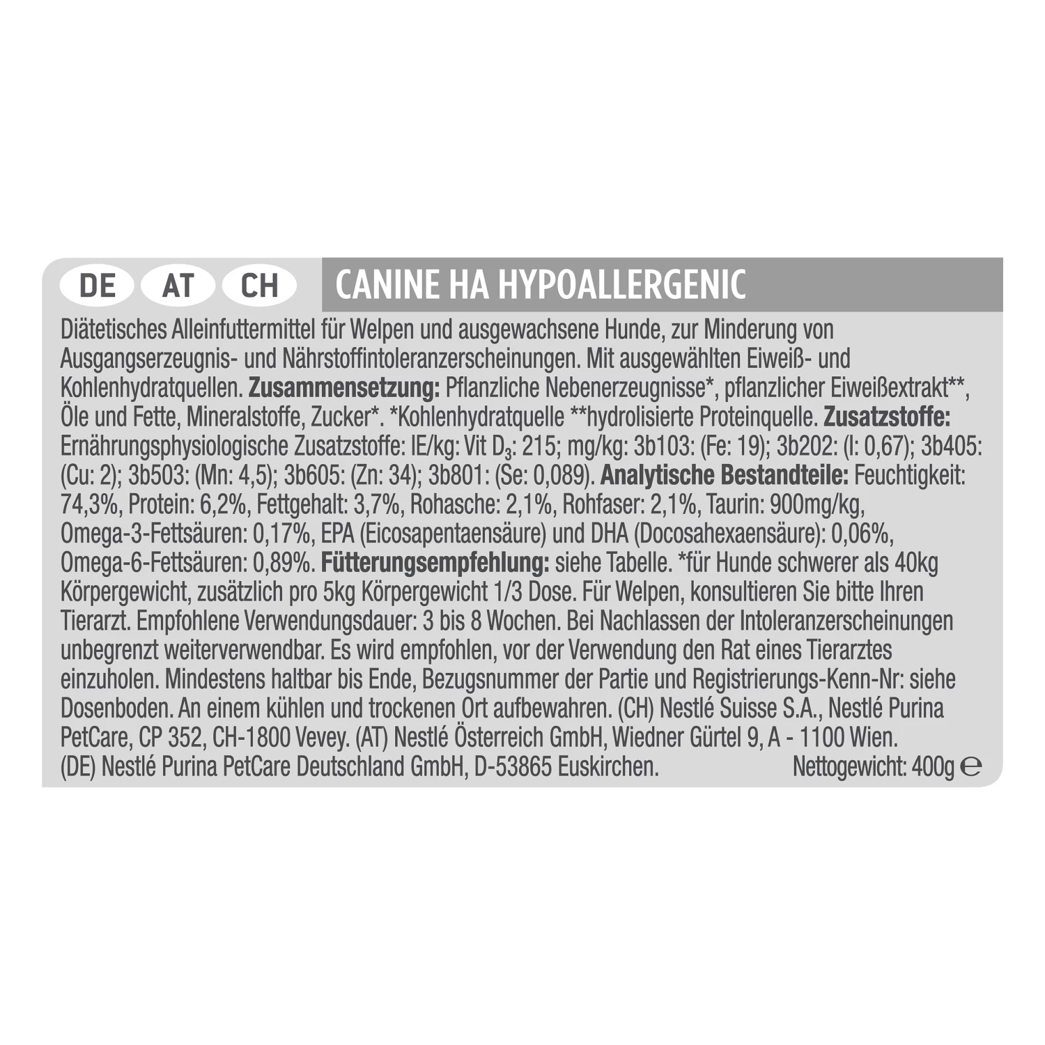 Purina PRO PLAN Veterinary Diets HA Hypoallergenic Mousse 9 Purina PRO PLAN Veterinary Diets HA Hypoallergenic Mousse – Bild 7