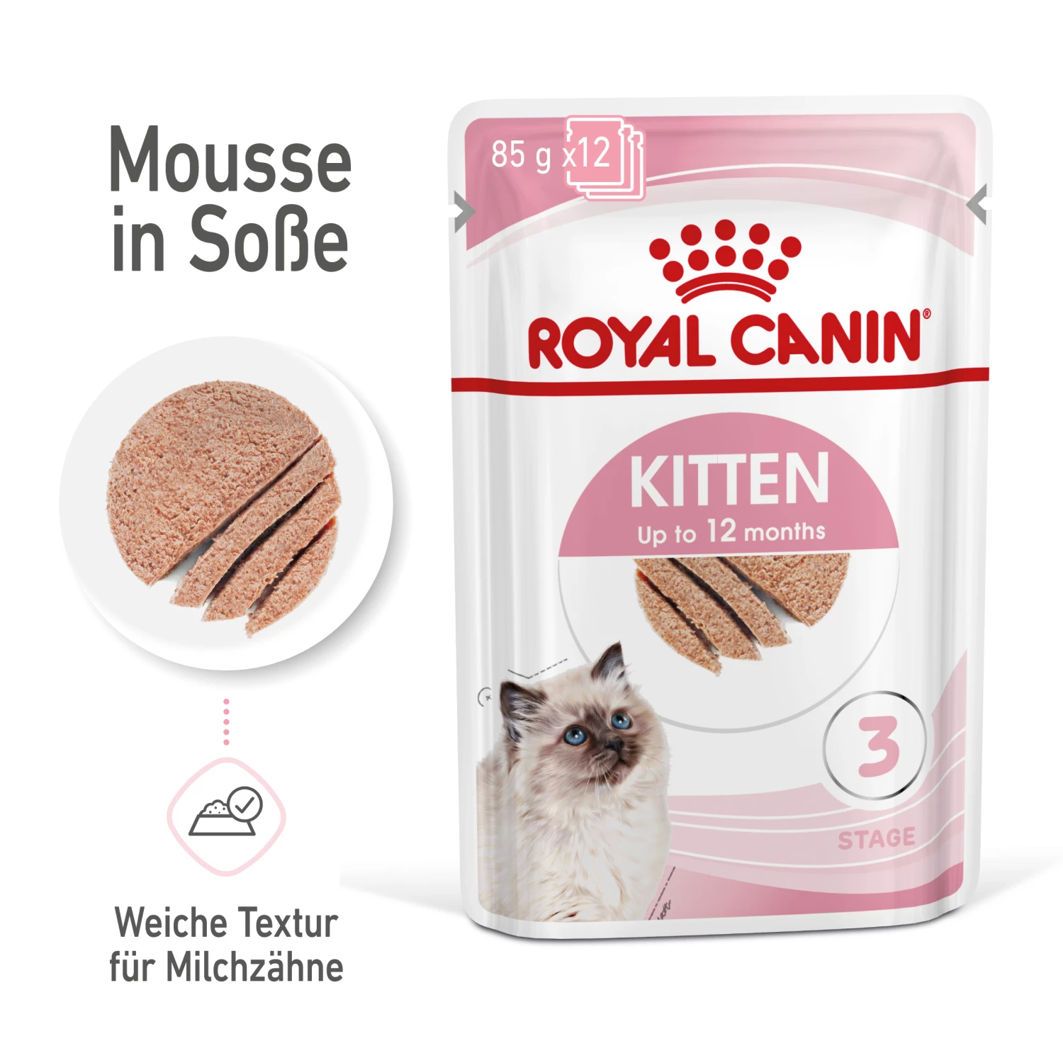 Royal Canin Kitten Nassfutter In Mousse 12 X 85 G 3 Royal Canin Kitten Nassfutter In Mousse 12 X 85 G