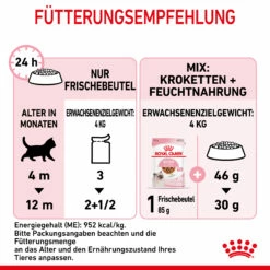 Royal Canin Kitten Nassfutter In Soße Für Kätzchen 12 X 85 G -Dechra-verkauf 9003579308745 4501 8