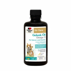 Doppelherz Gelenk Öl Omega-3 Für Katzen Und Hunde -Dechra-verkauf dht gelenk oel flasche vs