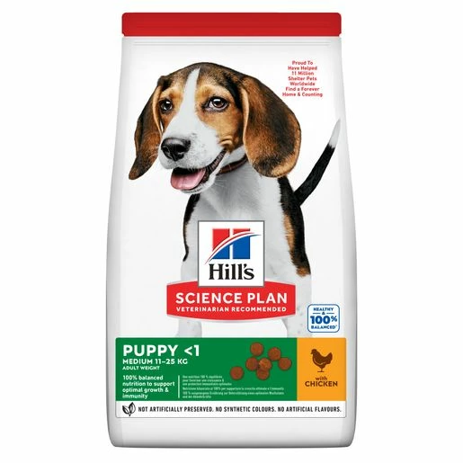 Hill's Science Plan Canine Medium Welpenfutter Mit Huhn 3 Hill's Science Plan Canine Medium Welpenfutter Mit Huhn