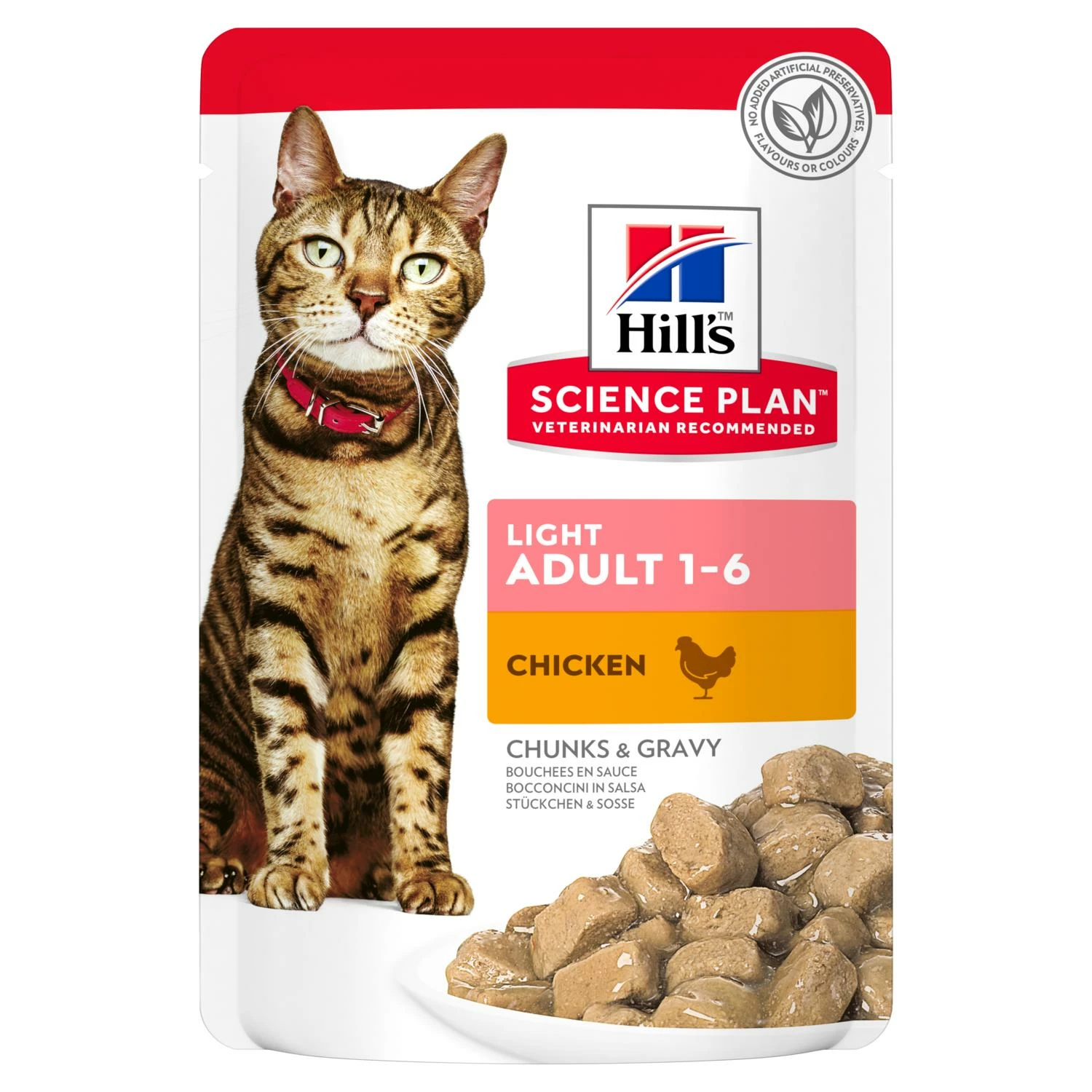Hill's Science Plan Feline Light Adult Katzenfutter Frischebeutel Huhn 3 Hill's Science Plan Feline Light Adult Katzenfutter Frischebeutel Huhn